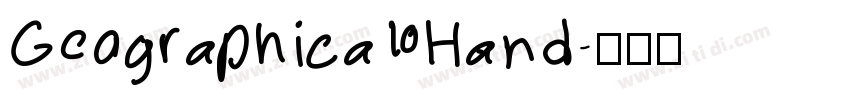 Geographica Hand字体转换